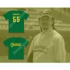 Gdsir Down 55 Kenny Powers Charros практикуйте домашнюю бейсбол Джерси в восточном направлении