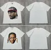 Real Pictures Washed Black White T Shirt Men Women Best Quality Vintage T-shirt Top Tees 5Colors 2024ss