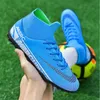 FGAGTF MĘŻCZYZN BUTS Piłka nożny Wysokie kostki Buty piłkarskie dla mężczyzn Trening Trening Professional Sport Sneakers Mens Futebol 3545 240228