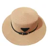 Chapéu de palha plana designer feminino jazz aba larga chapéu moda masculina protetor solar boné para mulheres primavera verão férias bonés praia guarda-sol chapéus de alta qualidade