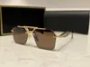 Mode solglasögon för män kvinnor sommar silverton designers handgjorda halvrim retro glasögon anti-ultraviolet tjock metall fyrkantig ram slumpmässig låda 7j5f
