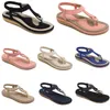 2024 Sommer Damenschuhe Sandalen niedrige Absätze Mesh-Oberfläche Freizeit Mama Schwarz Weiß Große Größe 35-42 J1-1 GAI