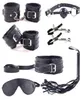 Sex Tools Shop Sex Products 7 PCSSet Roll Spela läder Vuxen Sexig sexleksaker BDSM Fetisch Bondage Harness Kit Sextoys för par Y12663179