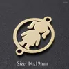 Charms 5pcs/lot Family DIY Wholesale 316 Stainless Steel Dad Mom Boy Connectors Charm Girl Sisters Brothers Jewelry Pendant