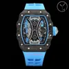 Orologio da uomo YS Factory 2024 RM53-01 Dimensioni aggiornate 43X49X16mm movimento tourbillon antigraffio vetro zaffiro orologi con pellicola antideflagrante