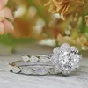 Choucong Brand New Top Sell Vintage Fashion Jewelry 925 Sterling Silver Couple Rings Round Cut White Topaz CZ Diamond Women Weddin225S