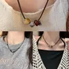 Pendant Necklaces Vintage Chinese Style Lion-Pendant Clavicle Chain For Women Men Lucky Punk Fashion Classic Stone Beaded Choker Necklace