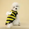Одежда для собак, одежда для кошек, костюм для домашних животных на пчелиную тематику, мягкий удобный пуловер на две ноги, одежда для собак и кошек, необычный дизайн-трансформер