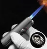 Kitchen Highend Firepower Gas Lighter Butane Three Turbo Lighters Smoking Accessories Cigar Cigarettes Lighter Gadgets For Men4775646