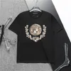 Camisetas Moda Camisetas Mens Mulheres Designers Camisetas Tees Vestuário Tops Homem Casual Peito Carta Camisa Luxurys Roupas Manga Bur Roupas Tamanho M-3XL # 024