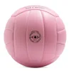 Bola de vôlei rosa tamanho oficial 5 vôlei indoor para homens mulheres jovens jogos de praia ao ar livre ginásio treinamento esportes à prova d'água 240301