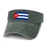 Berretti Cuba Flag Visiera parasole Che perde Cappelli da cowboy Uomo Donna Havana Personalizza Berretto Sport Baseball Tennis Golf Caps Cappello vuoto aperto