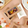 10/20Pz scatola di caramelle per biscotti a forma di cuscino matrimonio con finestra confezione regalo di carta kraft di compleanno forniture per decorazioni per feste di compleanno 240309