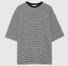 BO Pure Cotton Striped Embroidery Tees Olive-green Women Designer Soft Loose T-shirts 24ss Top Quality T Shirts Tops