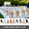 VEVOR 50 100Pcs Wedding Chair Covers Spandex Stretch Slipcover for Restaurant Banquet el Dining Party Universal Cover 211105289G