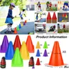 Autres articles de sport 48 Pack 7 pouces cônes de circulation en plastique agilité marqueur de terrain de football sécurité entraînement sportif pour le patinage Drop Delive DH91H