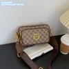 Borsa a tracolla da donna 2 colori borsa multifunzionale con cerniera moda borsa per cellulare Joker borsa da donna in pelle abbinata ai colori borsa retrò con lettera stampata 579 #