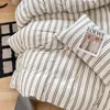Mode literie housse de couette ensemble drap de lit taie d'oreiller 100% coton couvre-lit linge de lit nordique classique maison Textile doux respirant 240306