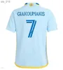 Os fãs tops de camisas de futebol giakoumakis United Soccer Jerseys 2024 Man Player Versão United Home Terceiro Araujo Damm Football Shih240309