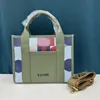 Tygväskan Tous Luxury Shopping Bag designer Bag Högkvalitativ mode vävd för sommar svart aprikos utomhus resor stor kapacitet handväska crossbody kuvertväskor