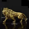 Objets décoratifs Figurines NORTHEUINS résine doré Lion roi Figurines maison bureau bureau moderne Animal Statue décoration accessoires salon décor T2403