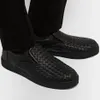 Top luksusowe Veneta Intrecciato Slip-on Sneakers Buty tkanin skórzane trenerzy trenerzy komfort trenerzy hurtowe obuwie EU38-46