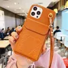 Designer Phonecase Iphone 15 14 13 12 11 Phone Cases Men Women Letter Phonecases With Card Pocket Strap Cell Phone Case Crossbody Cases