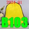 Senaste 2024 Q1 BJ 107 DrawString Bag BJ107 Beltvattentät ryggsäckskor Kläder Yoga Running Fitness Travel 240227