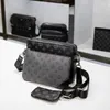 M69443 Trio Messenger Bag Designer Torba Męska skórzana torba komunikatorowa Trzyczęściowy zestaw ultra wysokiej jakości pakiet designerski Louiss Purse Crossbody Bag Men Teksage Teksel