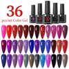 Ur açúcar 7ml conjunto de gel de cor kits completos de esmalte semipermanente embeber uv led arte verniz manicure conjuntos 240229