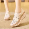 4,5 cm buty do chodzenia na pięcie 628 Kobiety skórzane mokasyny Summer Sport Outdoor Light Flats Fiess Fiess Sneakers Miękki rozmiar 35-40 87226 55920