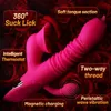 3 in 1 vibrators clitoris zuigen stimulator voor vrouwen vagina g-spot insert telescopische dildo massager vrouwelijke volwassenen seksspeeltje 240227