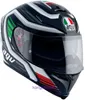 Capacete italiano AGV K5s composto de fibra de carbono para motocicleta com lentes duplas durante todas as estações e corrida antiembaçante