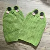 Kobiety Skarpetki Knit podgrzewacze nóg Kontrast Kolor Śliczne kolano wysokie estetyczne but mankiety pokrywowe zimowe dzianki Kawaii Kids