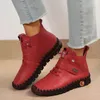 Casual Shoes Sneakers Women Platform Loafers Lace Up Leather Flat Slip On Spring Mom Hand Stitched Winter Bare Boots