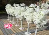 Décoration de fête 150cm 5ft haut de gamme blanc artificiel cerisier fleur arbre coureur allée colonne route conduit pour mariage T station 8387852