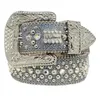 Ontwerper BB Belt Simon Belt voor mannen Women Glanzende diamantgordel Zwart op zwart blauw wit multolour met bling steentjes als cadeau220c