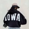 y2k women's street clothing hoodie plus size hoodie rorastsher sweatsher strlede printblear