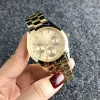 Foss Free shipping 2024 Brand Watch Women Girl 3 Dials Style Metal Steel Band Quartz Wrist Watches FO 05