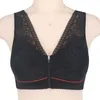 Bh's Sexy Kant Push Up Bh Dames Rits Open voorkant Verstelbare Brasserie Draadloos Zacht Bralette Ondergoed Comfortabele Lingerie Top