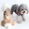 Dog Apparel Pet Clothes Skin-friendly Wear Resistant Fabric Lovely Winter Warm Rompers For Puppy Shop