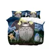 Grann Totoro Däcke Cover 3d Catoon Luxury Bedding Twin Queen King Size Set Bed Linen Drop C1020265U