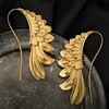 Women Vintage Angel Wings kolczyki Pióro Haol Hook moda biżuteria Prezenty Bezpośrednie dostawa 240305