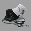 Chapeau tendance hommes et femmes bande flottante chapeau de pêcheur étudiants automne et hiver métal petites feuilles hip-hop couple crème solaire bassin chapeau