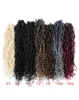 14quot River Goddess Faux Locs Crochet Tresses Extension de cheveux de tressage synthétique avec extrémités de cheveux bouclés 5176722
