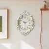 Horloges murales Résine Ange Horloge À Piles Moderne Décoratif Européen Silencieux Pour El Maison Salle De Bain Cuisine Cadeau De Pendaison De Crémaillère