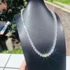 8mm Grote Diamant Hip Hop Fijne Sieraden Sterling Zilver 925 Ketting Iced Out d Kleur Vvs Moissanite Diamond Tennis ketting