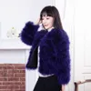 Domestic Sales Autumn And Winter New Ostrich Long Sleeved Haining Fur Coat For Women 406205