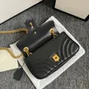 10A Designer Bag Mirror Quality Jumbo Double Flap Bag Luxury 22cm 26cm Real Leather Caviar Lambskin Classic All Black Purse Quilted Handbag Shoulde Handbag