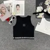 Lyxbrev borr Camisole Kvinnor broderier ärmlösa tank tops sexig skopa hals casual klassisk halter toppar sportväst